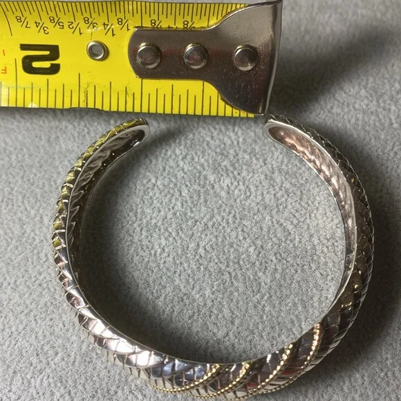 Andrea Candela 14k & 925 Sterling Silver Bangle Bracelet